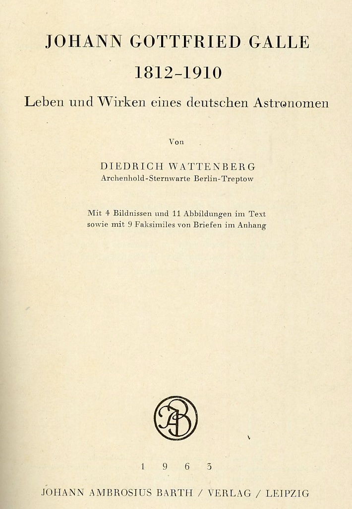 Johann Gottfried Galle