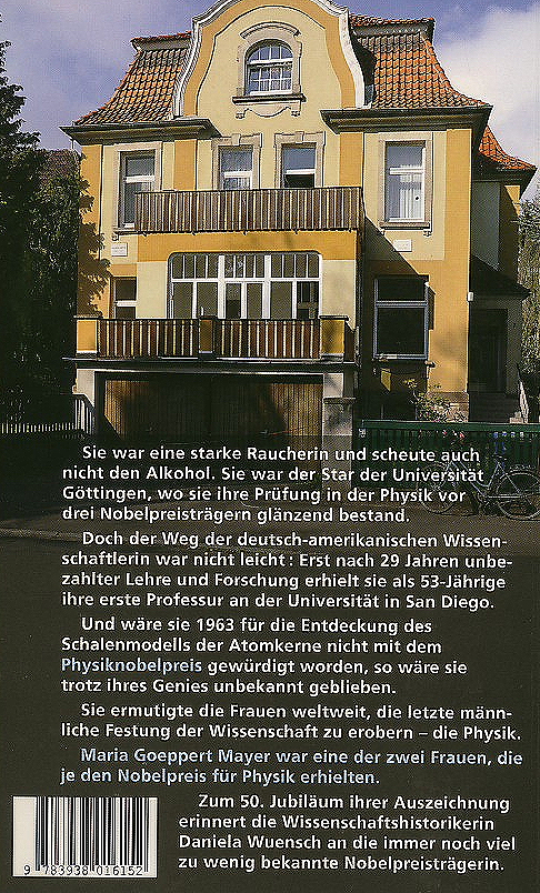 Maria Goeppert-Mayer Nobelpreis Physik