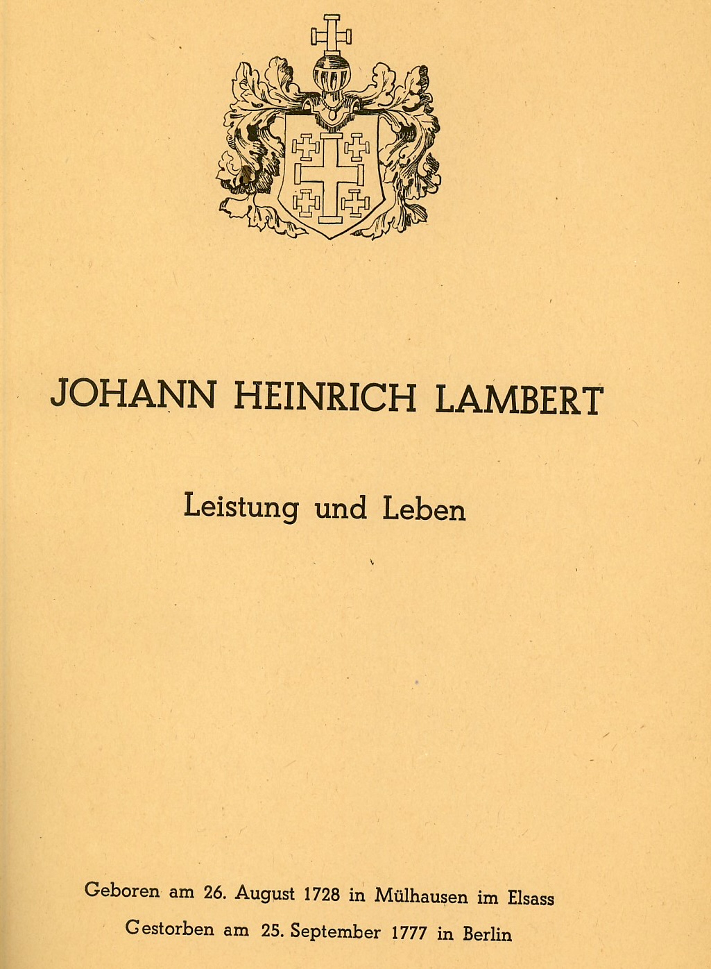 Johann
                Heinrich Lambert