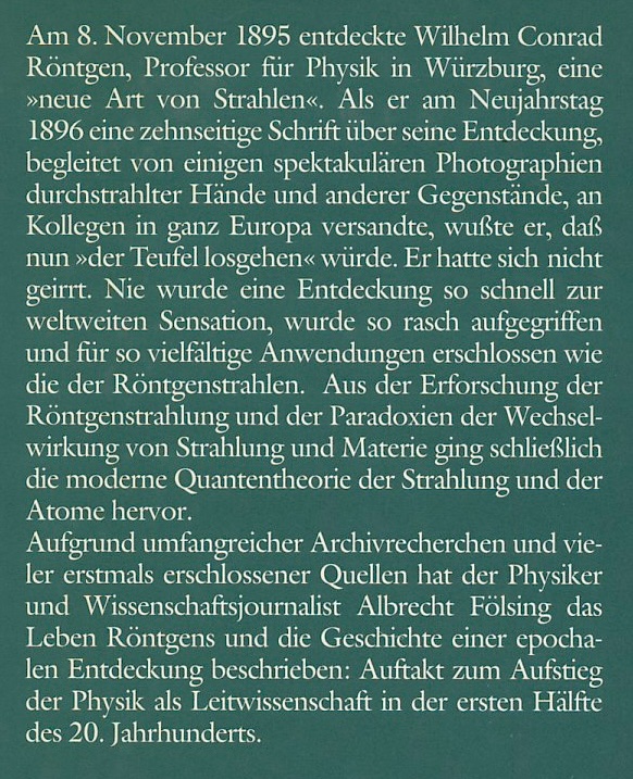 Wilhelm Conrad R�ntgen