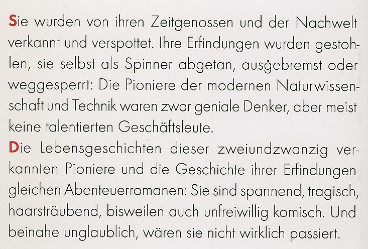 Pioniere Technik
                Wissenschaft