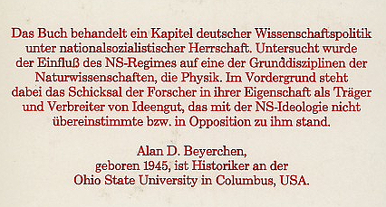 drittes Reich J�dische Wissenschaftler